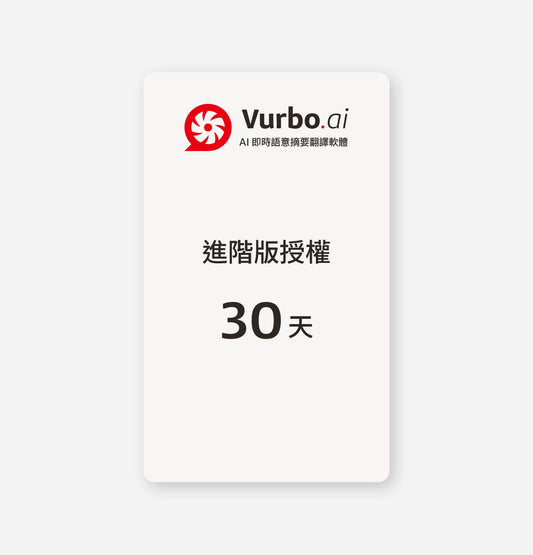 Vurbo.ai 進階版 (無限使用)
