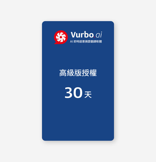 Vurbo.ai 高級版  (無限使用)