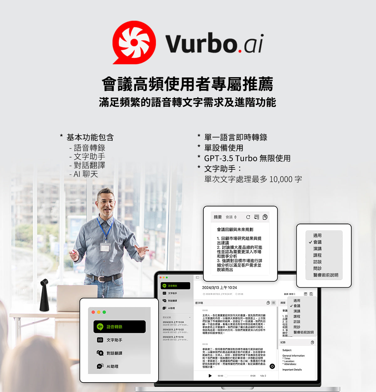 Vurbo.ai 進階版 (無限使用)